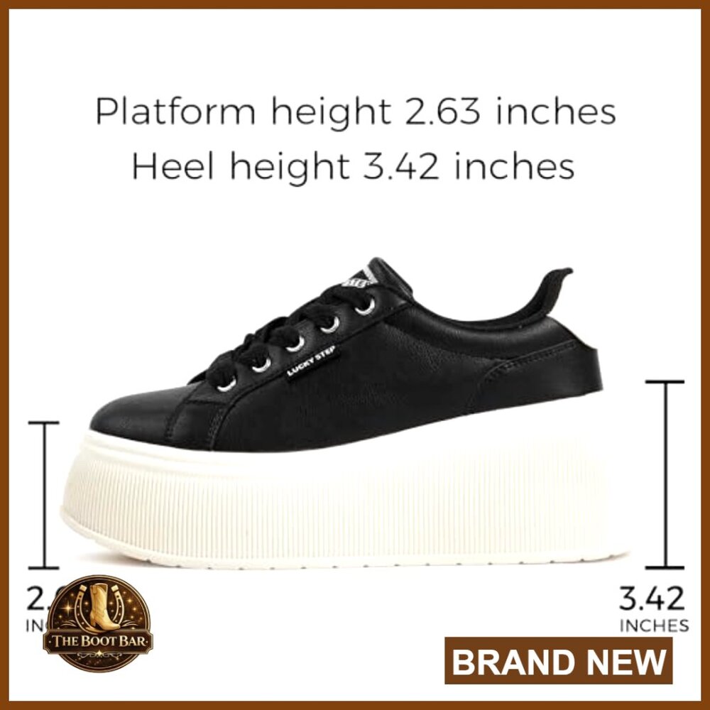 Platform Sneakers Wedge Canvas Casual Low Top Retro Walking Shoes - Picture 4 of 7